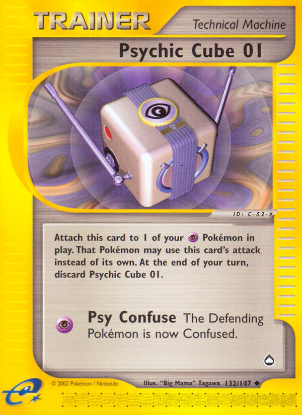 Psychic Cube 01 (132/147) [Aquapolis] | Jomio and Rueliete's Cards and Comics