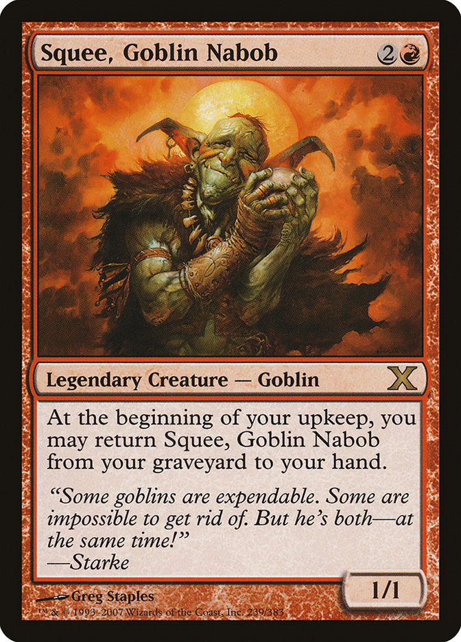 Squee, Goblin Nabob [Tenth Edition] | Jomio and Rueliete's Cards and Comics