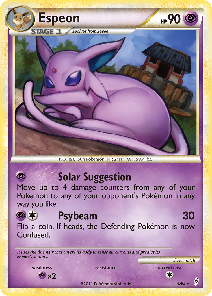 Espeon (4/95) [HeartGold & SoulSilver: Call of Legends] | Jomio and Rueliete's Cards and Comics
