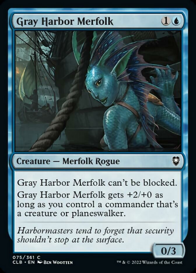 Gray Harbor Merfolk [Commander Legends: Battle for Baldur's Gate] | Jomio and Rueliete's Cards and Comics