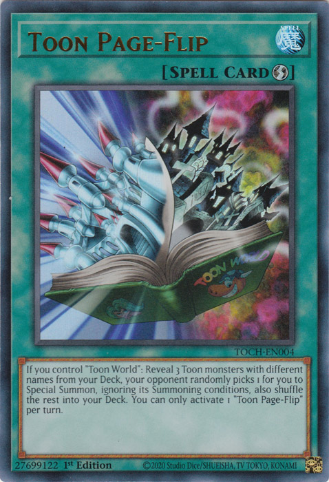 Toon Page-Flip [TOCH-EN004] Ultra Rare | Jomio and Rueliete's Cards and Comics