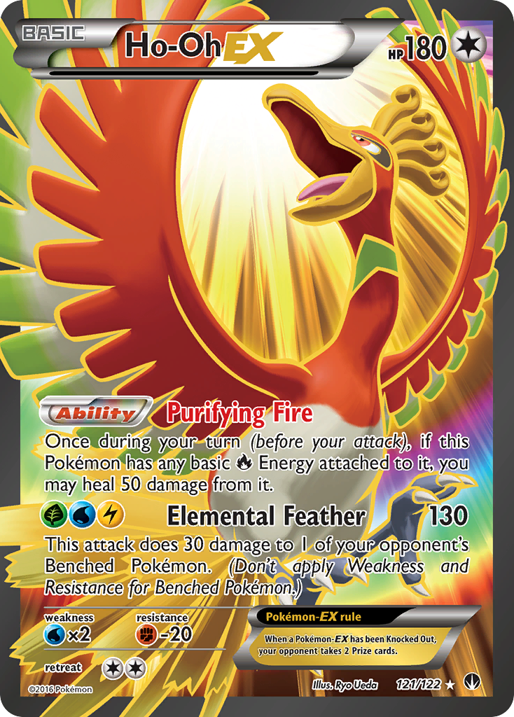 Ho-Oh EX (121/122) [XY: BREAKpoint] | Jomio and Rueliete's Cards and Comics