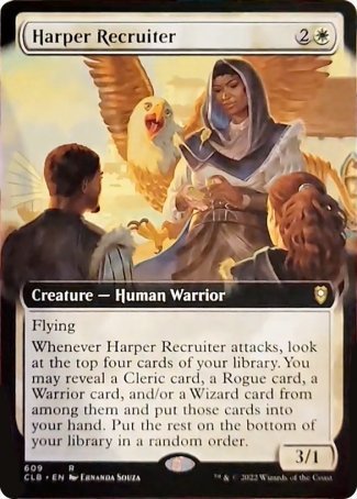 Harper Recruiter (Extended Art) [Commander Legends: Battle for Baldur's Gate] | Jomio and Rueliete's Cards and Comics