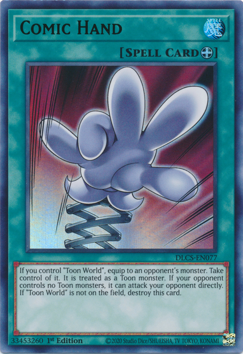 Comic Hand (Green) [DLCS-EN077] Ultra Rare | Jomio and Rueliete's Cards and Comics