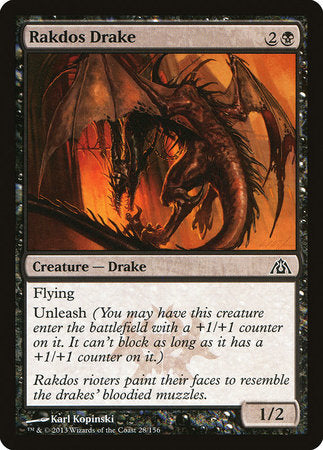 Rakdos Drake [Dragon's Maze] | Jomio and Rueliete's Cards and Comics