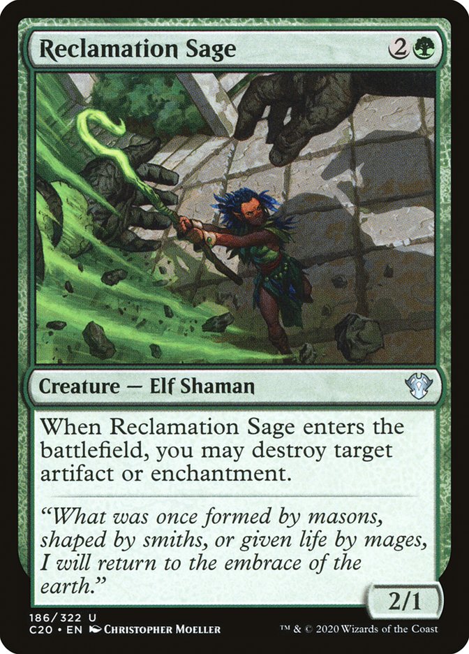 Reclamation Sage [Commander 2020] | Jomio and Rueliete's Cards and Comics
