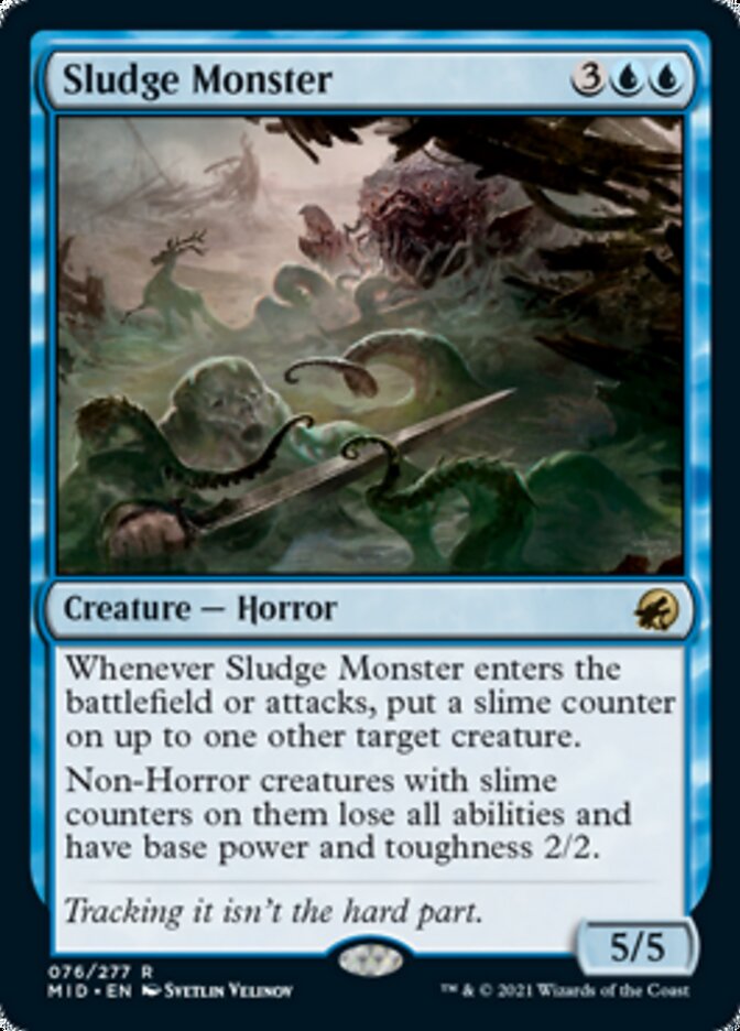 Sludge Monster [Innistrad: Midnight Hunt] | Jomio and Rueliete's Cards and Comics