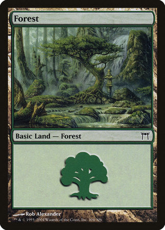 Forest (304) [Champions of Kamigawa] | Jomio and Rueliete's Cards and Comics