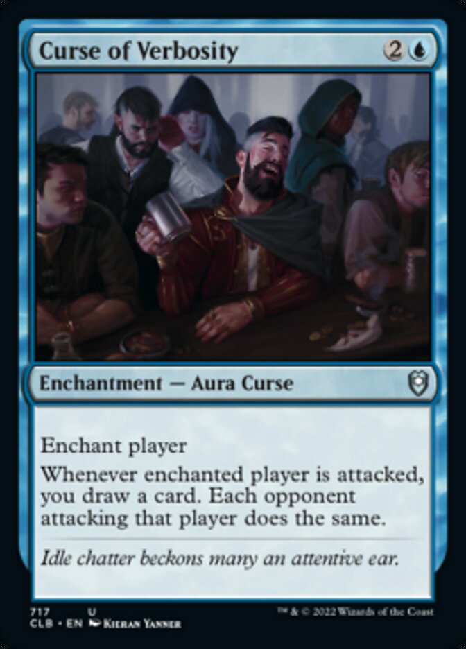 Curse of Verbosity [Commander Legends: Battle for Baldur's Gate] | Jomio and Rueliete's Cards and Comics