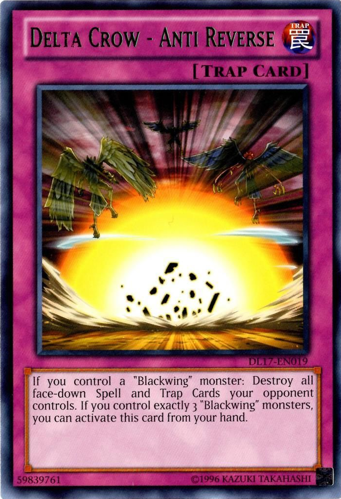 Delta Crow - Anti Reverse (Green) [DL17-EN019] Rare | Jomio and Rueliete's Cards and Comics