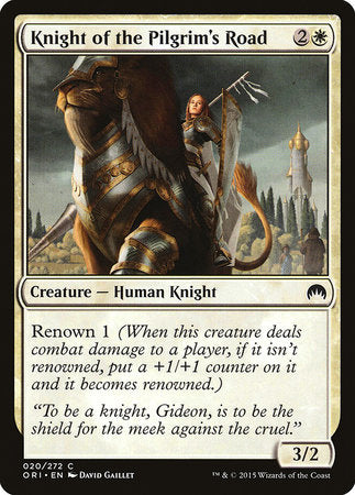 Knight of the Pilgrim's Road [Magic Origins] | Jomio and Rueliete's Cards and Comics