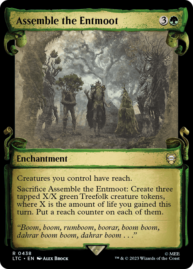 Assemble the Entmoot [The Lord of the Rings: Tales of Middle-Earth Commander Showcase Scrolls] | Jomio and Rueliete's Cards and Comics