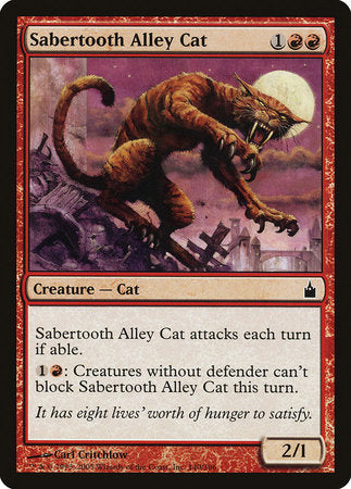 Sabertooth Alley Cat [Ravnica: City of Guilds] | Jomio and Rueliete's Cards and Comics