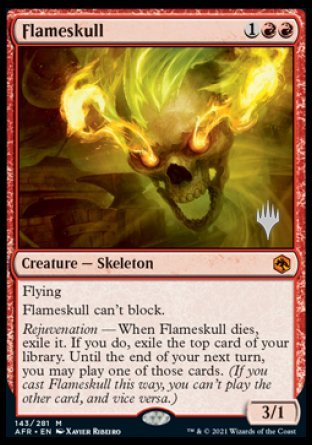 Flameskull (Promo Pack) [Dungeons & Dragons: Adventures in the Forgotten Realms Promos] | Jomio and Rueliete's Cards and Comics