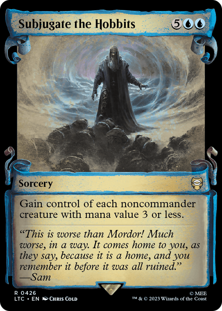 Subjugate the Hobbits [The Lord of the Rings: Tales of Middle-Earth Commander Showcase Scrolls] | Jomio and Rueliete's Cards and Comics