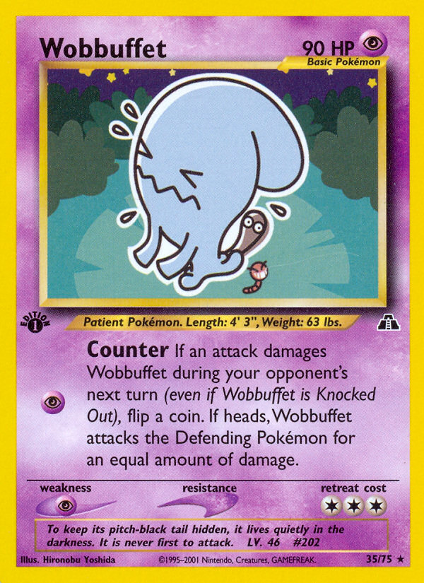 Wobbuffet (35/75) [Neo Discovery 1st Edition] | Jomio and Rueliete's Cards and Comics