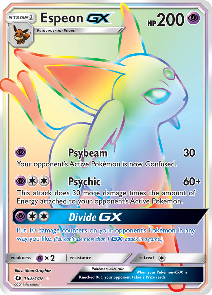 Espeon GX (152/149) [Sun & Moon: Base Set] | Jomio and Rueliete's Cards and Comics