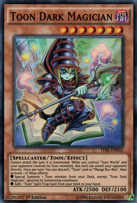 Toon Dark Magician [TDIL-EN032] Super Rare | Jomio and Rueliete's Cards and Comics