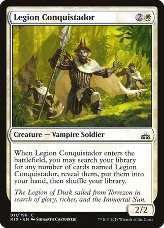 Legion Conquistador [Rivals of Ixalan] | Jomio and Rueliete's Cards and Comics