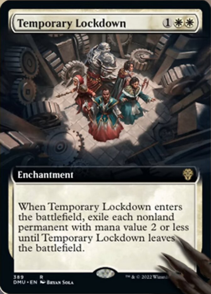 Temporary Lockdown (Extended Art) [Dominaria United] | Jomio and Rueliete's Cards and Comics