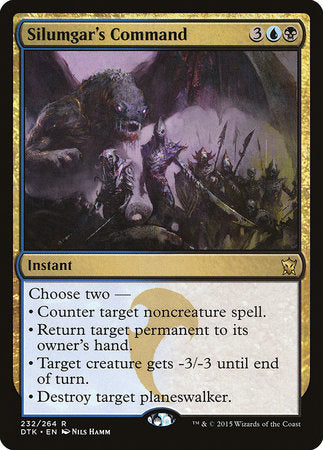 Silumgar's Command [Dragons of Tarkir] | Jomio and Rueliete's Cards and Comics