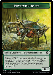Phyrexian Mite // Phyrexian Insect Double-Sided Token [Phyrexia: All Will Be One Commander Tokens] | Jomio and Rueliete's Cards and Comics