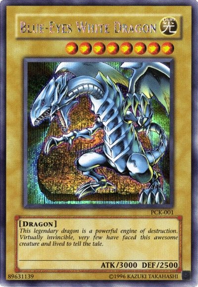 Blue-Eyes White Dragon (Power of Chaos: Kaiba the Revenge) [PCK-001] Secret Rare | Jomio and Rueliete's Cards and Comics