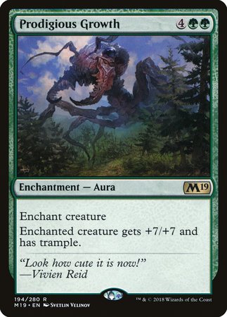 Prodigious Growth [Core Set 2019] | Jomio and Rueliete's Cards and Comics