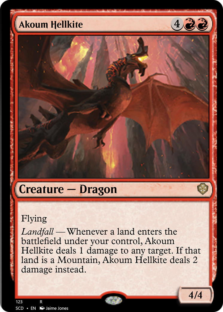 Akoum Hellkite [Starter Commander Decks] | Jomio and Rueliete's Cards and Comics