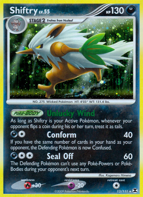 Shiftry (13/111) [Platinum: Rising Rivals] | Jomio and Rueliete's Cards and Comics