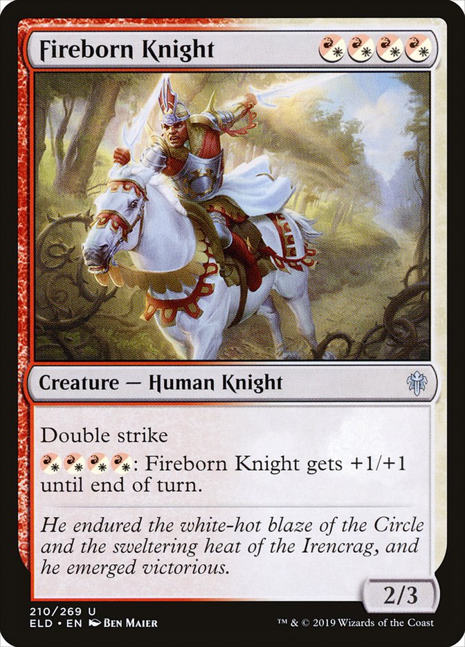 Fireborn Knight [Throne of Eldraine] | Jomio and Rueliete's Cards and Comics