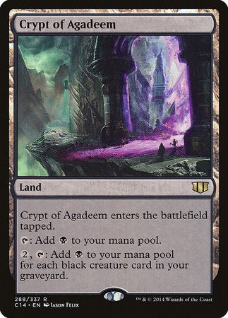 Crypt of Agadeem [Commander 2014] | Jomio and Rueliete's Cards and Comics
