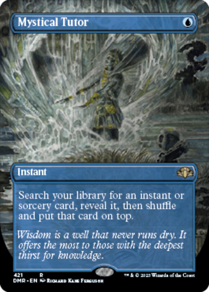 Mystical Tutor (Borderless Alternate Art) [Dominaria Remastered] | Jomio and Rueliete's Cards and Comics