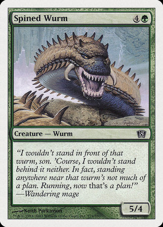 Spined Wurm [Eighth Edition] | Jomio and Rueliete's Cards and Comics