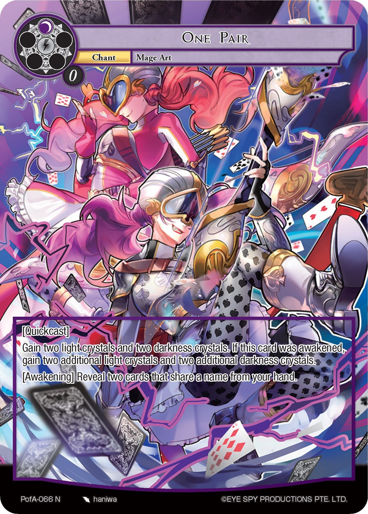 One Pair (Full Art) (PofA-066) [Alice Origin IV: Prologue of Attoractia] | Jomio and Rueliete's Cards and Comics