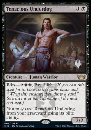 Tenacious Underdog (Promo Pack) [Streets of New Capenna Promos] | Jomio and Rueliete's Cards and Comics