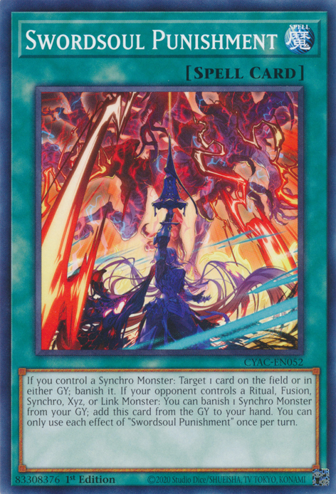 Swordsoul Punishment [CYAC-EN052] Common | Jomio and Rueliete's Cards and Comics