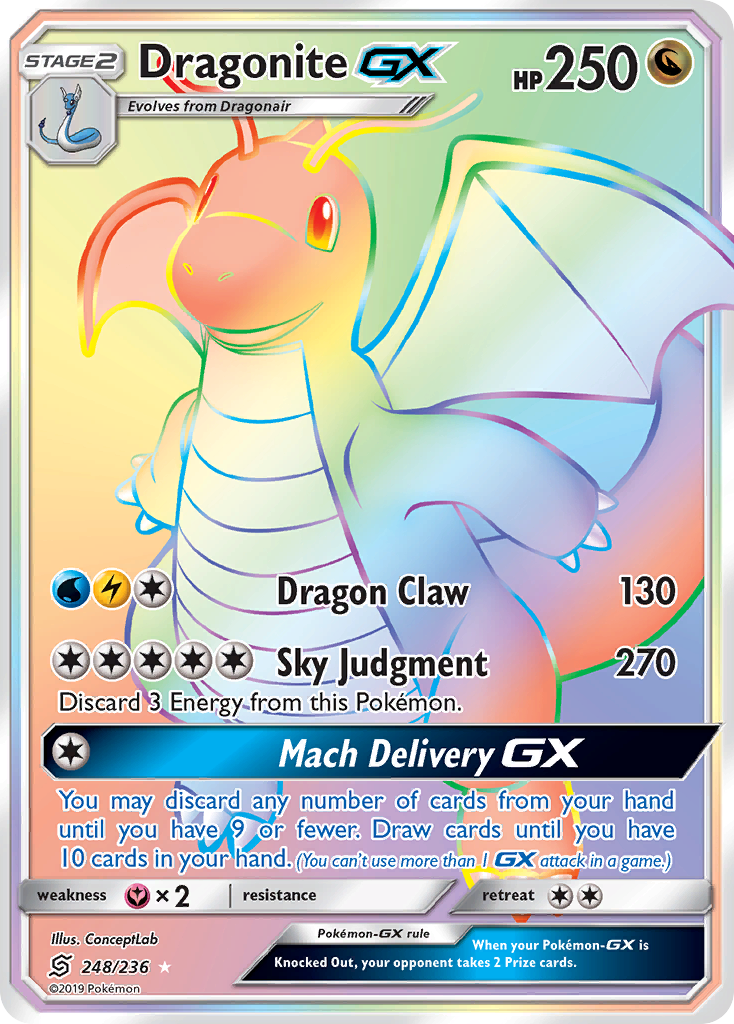 Dragonite GX (248/236) [Sun & Moon: Unified Minds] | Jomio and Rueliete's Cards and Comics