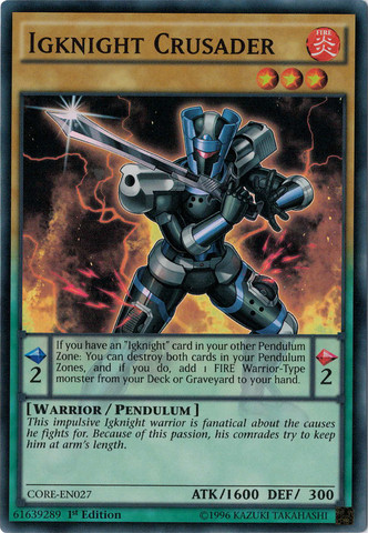 Igknight Crusader [CORE-EN027] Super Rare | Jomio and Rueliete's Cards and Comics