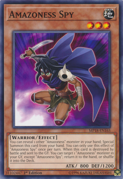 Amazoness Spy [MP18-EN165] Common | Jomio and Rueliete's Cards and Comics