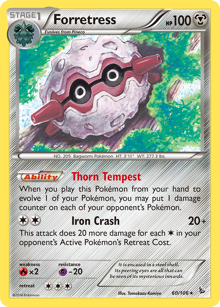 Forretress (60/106) [XY: Flashfire] | Jomio and Rueliete's Cards and Comics