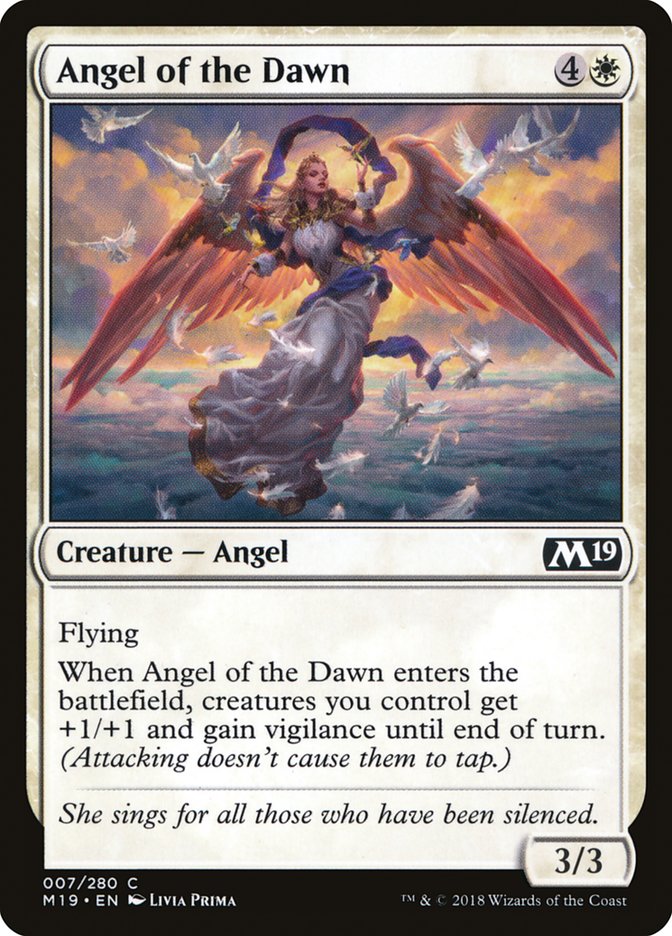 Angel of the Dawn [Core Set 2019] | Jomio and Rueliete's Cards and Comics