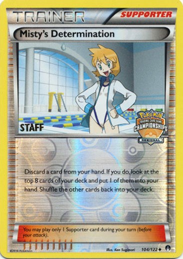 Misty's Determination (104/122) (Regional Championship Promo Staff) [XY: BREAKpoint] | Jomio and Rueliete's Cards and Comics