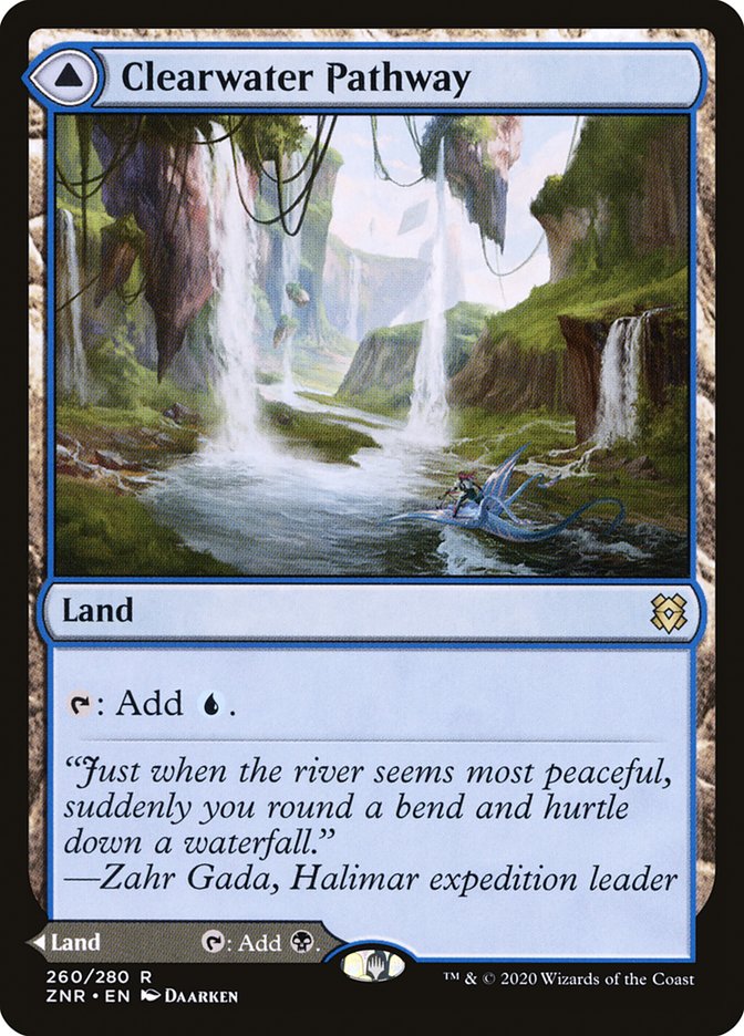 Clearwater Pathway // Murkwater Pathway [Zendikar Rising] | Jomio and Rueliete's Cards and Comics