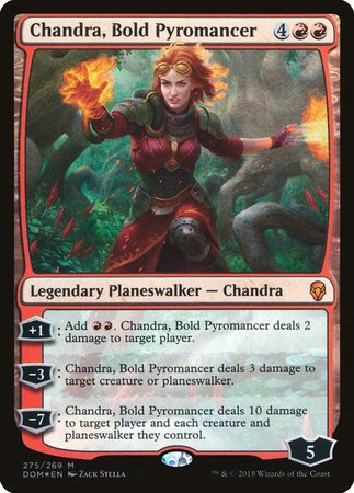 Chandra, Bold Pyromancer [Dominaria] | Jomio and Rueliete's Cards and Comics