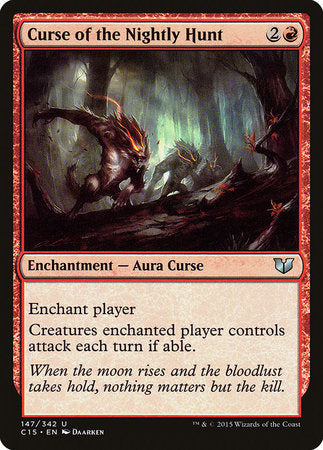 Curse of the Nightly Hunt [Commander 2015] | Jomio and Rueliete's Cards and Comics