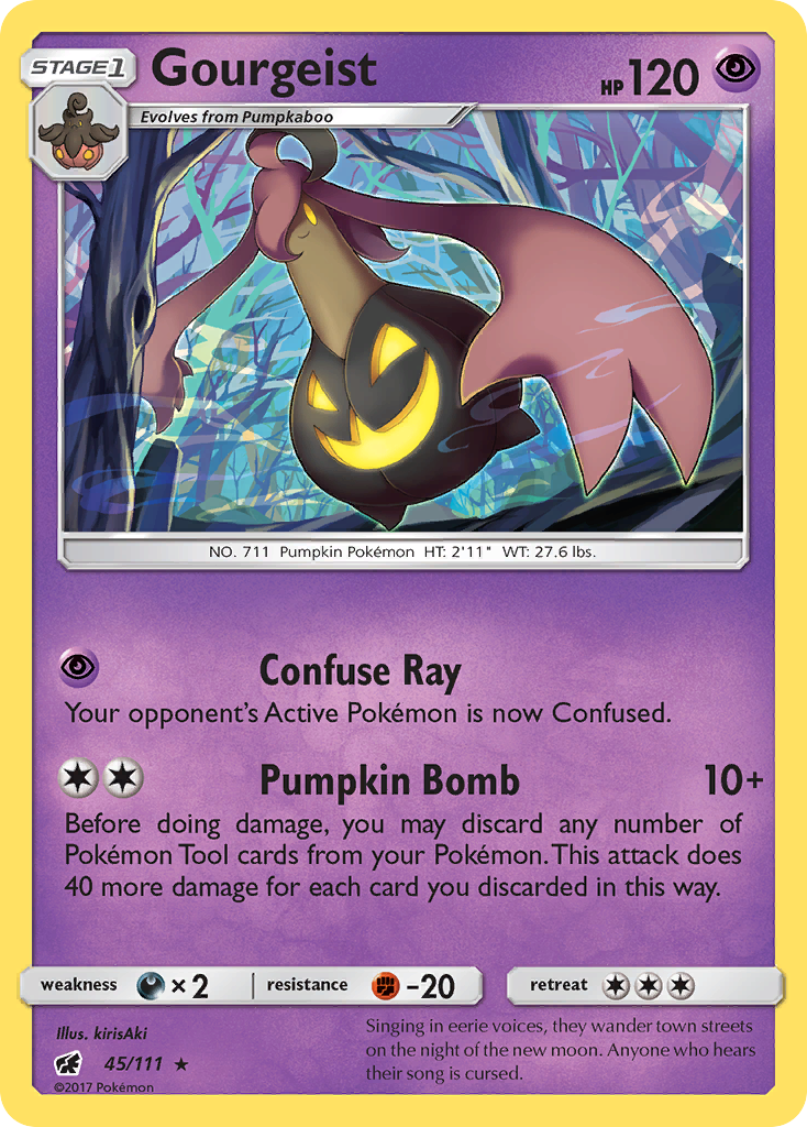 Gourgeist (45/111) [Sun & Moon: Crimson Invasion] | Jomio and Rueliete's Cards and Comics