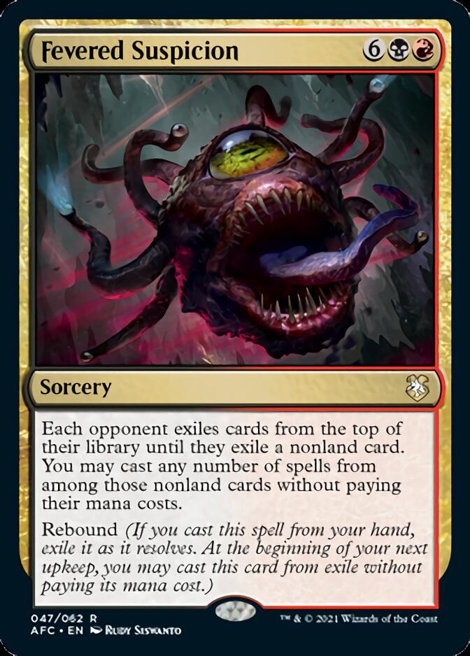 Fevered Suspicion [Dungeons & Dragons: Adventures in the Forgotten Realms Commander] | Jomio and Rueliete's Cards and Comics