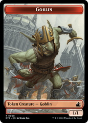 Goblin (0008) // Angel (0003) Double-Sided Token [Ravnica Remastered Tokens] | Jomio and Rueliete's Cards and Comics