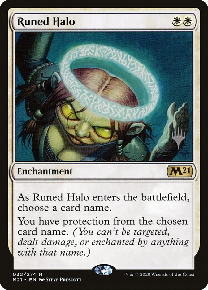 Runed Halo (Promo Pack) [Core Set 2021 Promos] | Jomio and Rueliete's Cards and Comics
